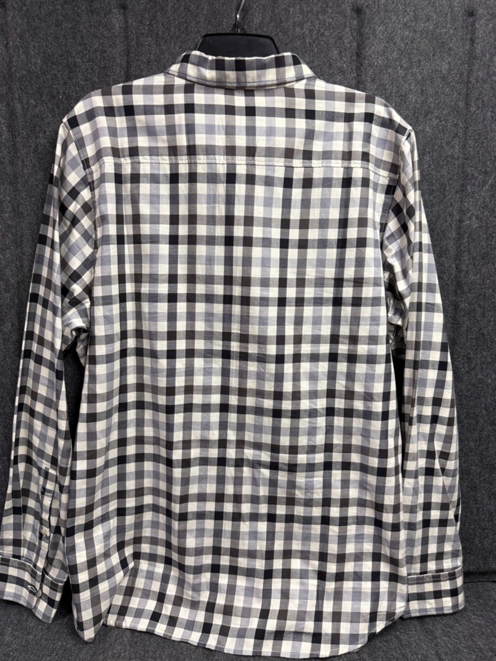 The North Face Men's Black and White Check Button-Down Shirt - Picture 3 of 10